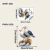 Scenic Seagull on Rocks Wall Sticker for Bedroom Bathroom Home Decor Self-Adhesive Removable Decal