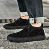 Mattiertes Leder merzerisiertes Anti-Veloursleder mittelhohe Board-Schuhe Martin-Stiefel Zhongbang Retro Herren Freizeit-Lederschuhe Plateau Trendschuhe