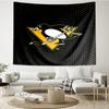 Pittsburgh Penguins Hockey Team Tapestry, Unique Design Tapestry, Wall Decor for Bedroom,Livingroom, Playroom,Heartwarming Fan Holiday Gifts
