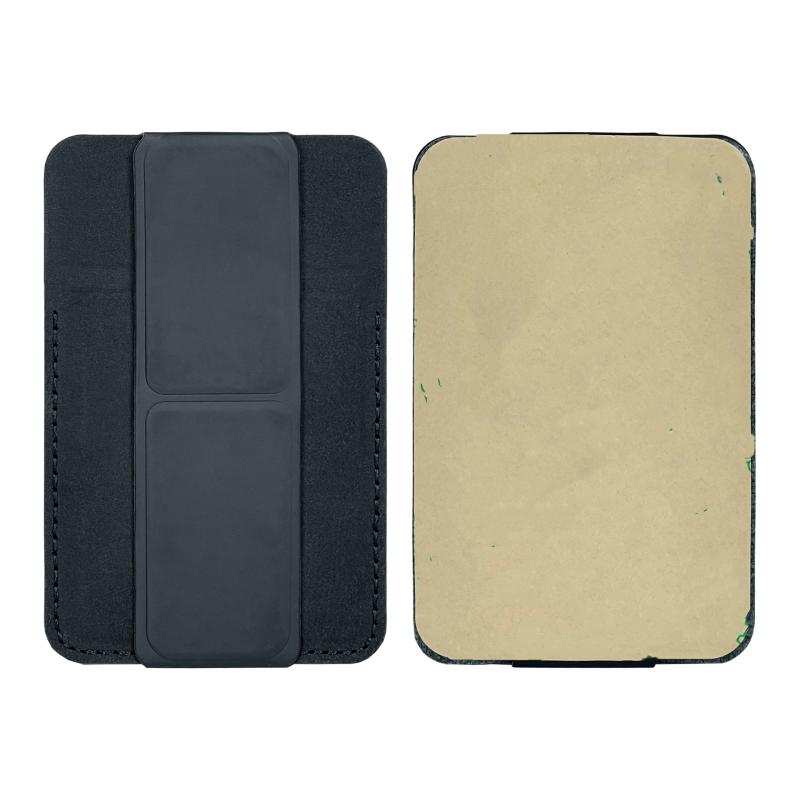2 In 1 Phone Wallet Stick On Credit Adhesive Card Holder For Back Of Phone Case Pocket Card Slot Folding Kickstand Stand