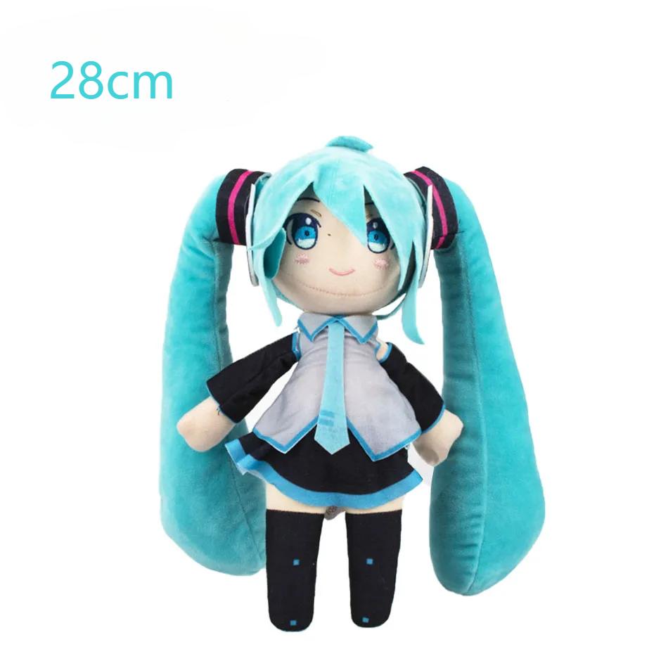 23-28Cm Hatsune Miku Plush Anime Kawaii Cute Cool Toys Dolls Plush Room Car Desk Decoration Birthday Gifts For Fan Kawaii Plush