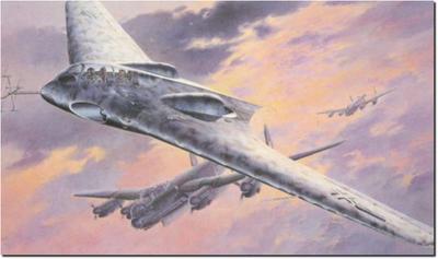 Platz Dragon WW2 Deutscher Horten Ho229B Nachtjäger Typ Plastikmodell DR5511 1/48 (Flugzeug)