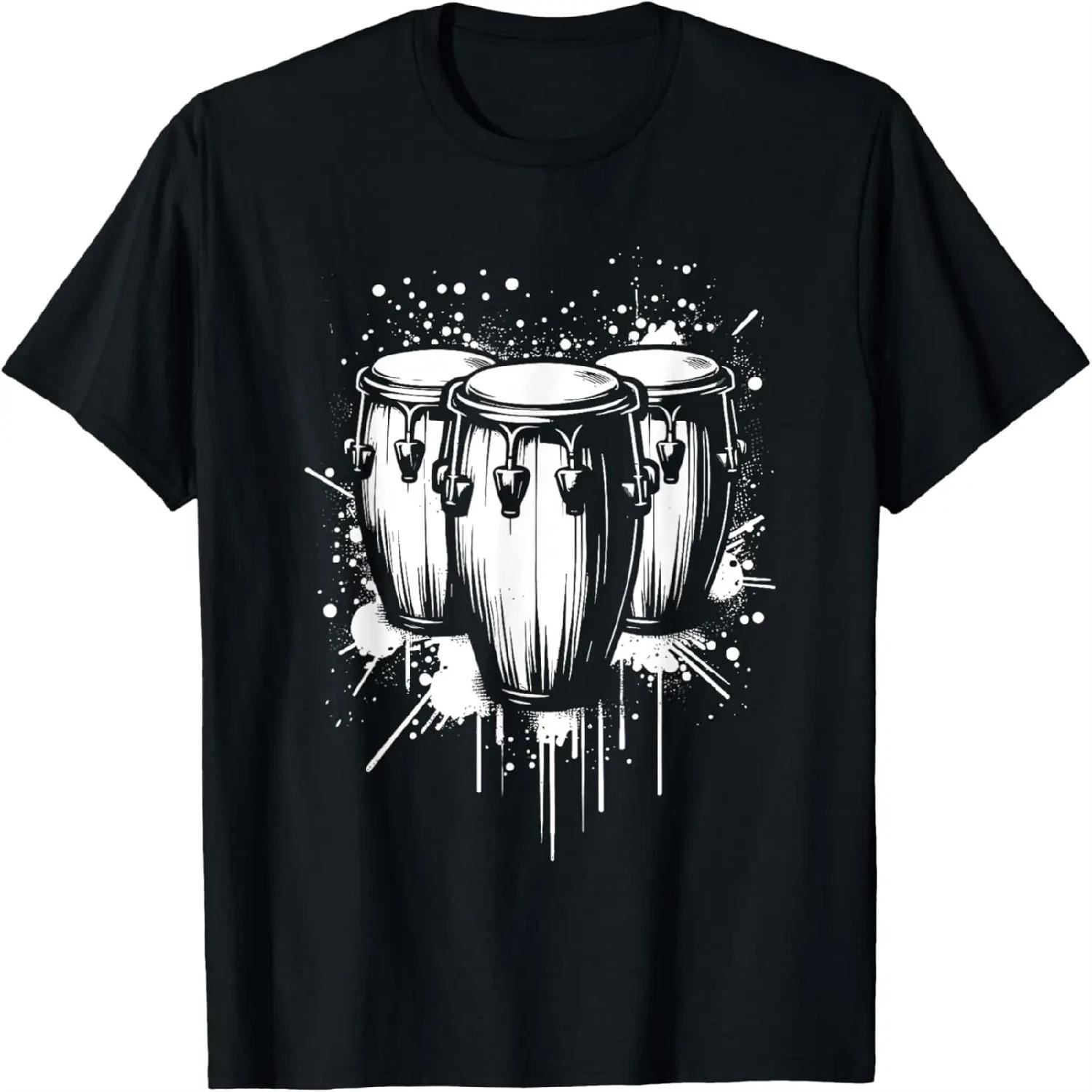 Splash Art Conga Congas Drum Drummer Drum Musician T-Shirt S