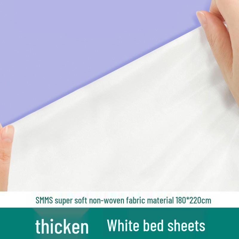 Lila Hotel Weichschläfer Set: Einweg-Vlies-Bettlaken, Kissenbezug, Nacktschlaf-Bettbezug für Geschäftsreisen.