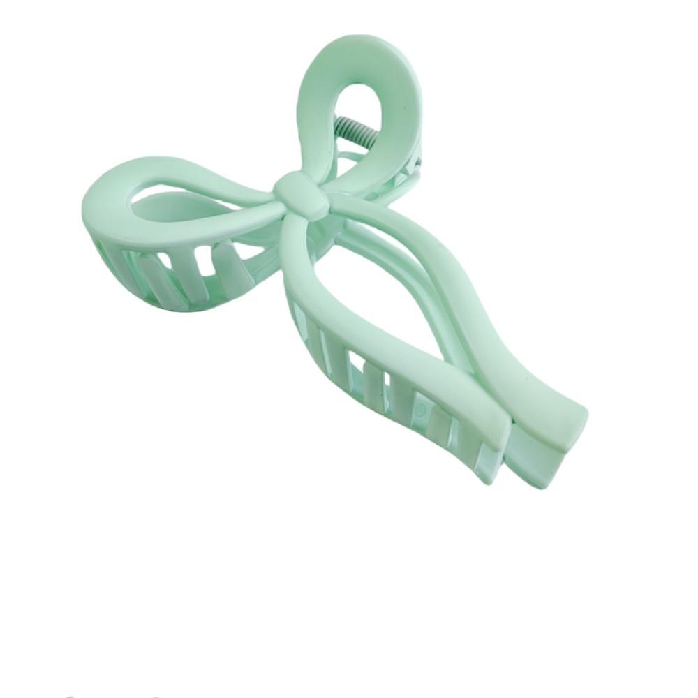 

Bows Shark Claw Clips Convenient Strong Grip Hair Accessory Pink Ribbon Clips Trendy Large Hair Claw for Thick Hair зелений