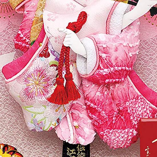 Osaka Choseido Hagoita Framed with a Personalized Wooden Tag for Your First New White and (battledore) (shipped Separately) Year's Decoration, Kosai,