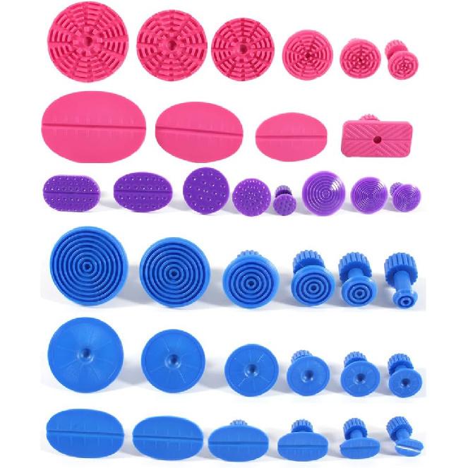 Keenso Dent Puller Tabs,36 Pcs Car Body Dent Removal Pulling Tabs Paintless Dent Removal for Vehicle SUV