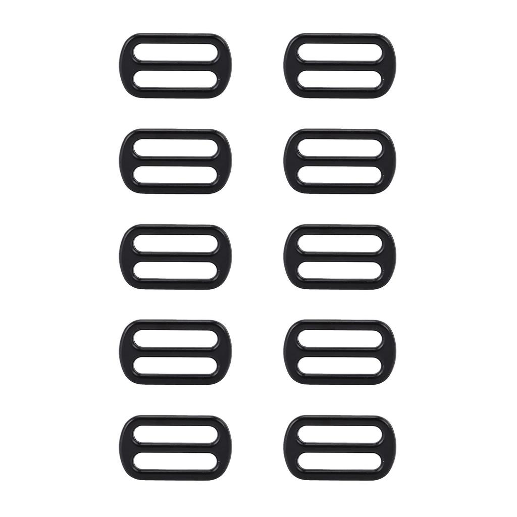 10 Pcs Slide Buckle 43x26mm Webbing Strap Adjustable Buckle Fastener Metal Strap Slider Adjuster for Clothing Bag