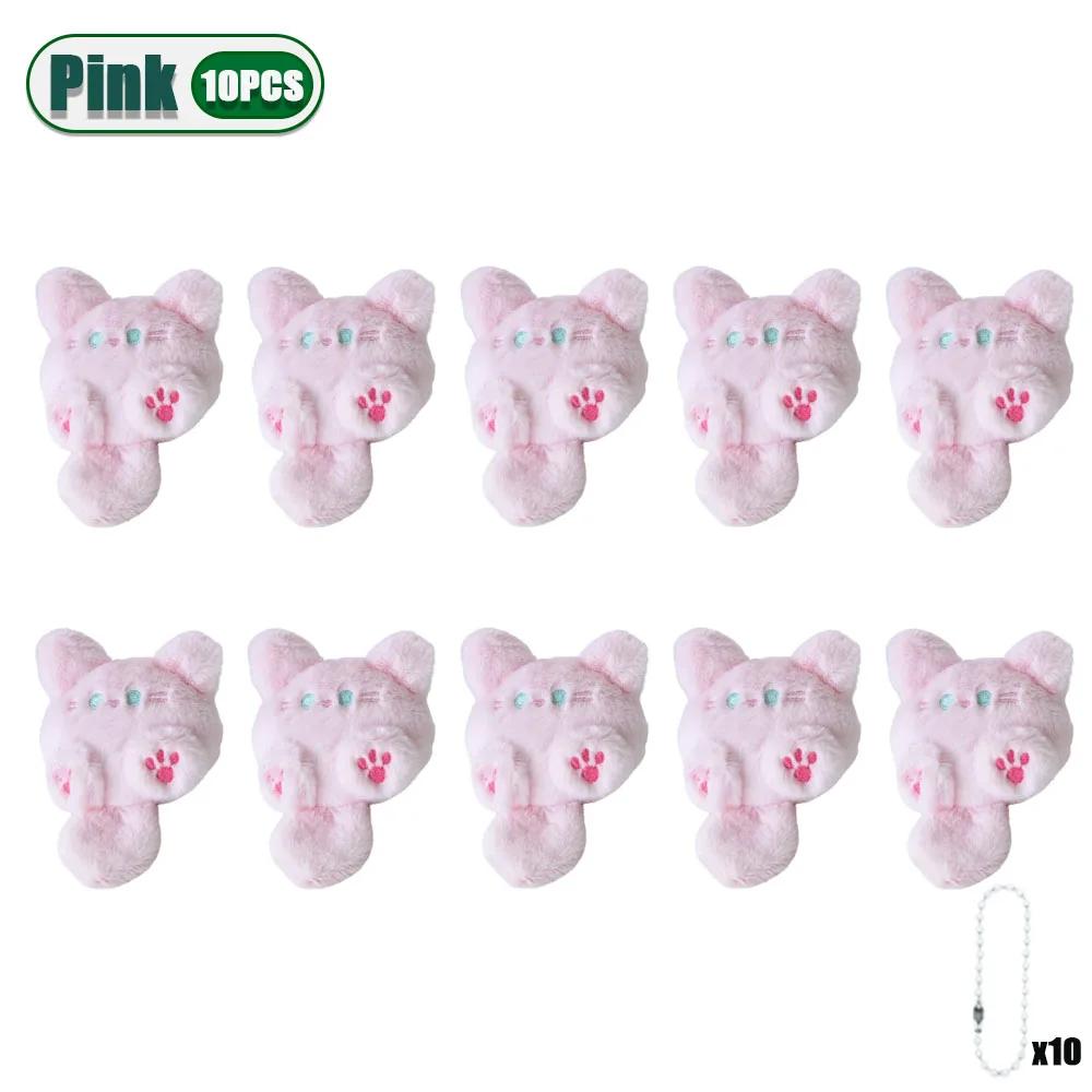 1/3/5/10/20PCS Adorable Plush Cartoon Cat Hanging Doll Soft Kawaii Backpack Decoration for Girls Student Christmas Gift