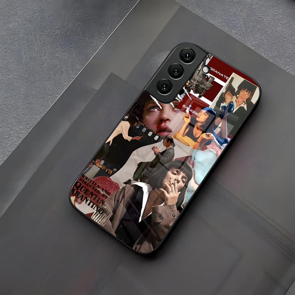 Movie Pulp Fiction Phone Case Glass For Samsung Galaxy S23 S25 S24 S21 S22 S20 Ultra Fe Plus A34 A15 A25 A52 A53 M54 Cover