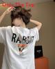 Anime Cartoon Cotton T Shirt For Women Summer Loose Fit Short Sleeve Casual Wear