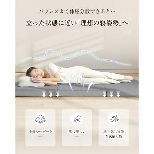 Tillmulya High-Resilience Firm 190N 36D Density Folding Mattress, Single Size, 10cm Thick, Tri-Fold Mattress, High-Resilience Mattress, Foldable, Body