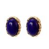 Chinese Style Lapis Lazuli Earrings: Vintage Retro Silver Studs with Light Luxury Ancient Design for Women