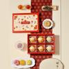 5 Set Chinese Style Mid-Autumn Gift Box 6/8 Grids Egg Yolk Crisp Gift Box  Bakery Packaging