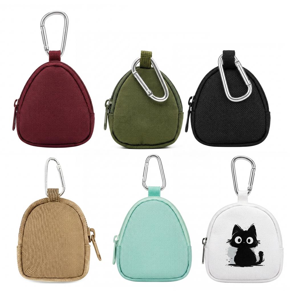 Men's Mini Multifunctional Key Pouch Durable Nylon for Headphones Snacks Pet Supplies