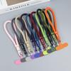 Adjustable Universal Braided Short Mobile Phone Lanyard Strap Hanging Chain Ring With Patch Wrist Strap Cell Phone Detachable