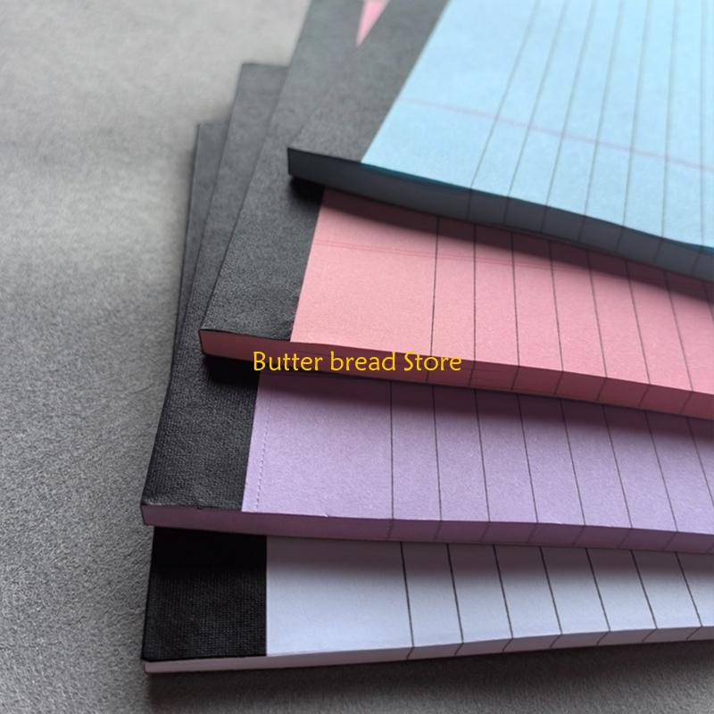 W89C 4 Pieces A 4 A 5 Lined Note Paper Legal Pad Narrow Ruled Note Pad for School