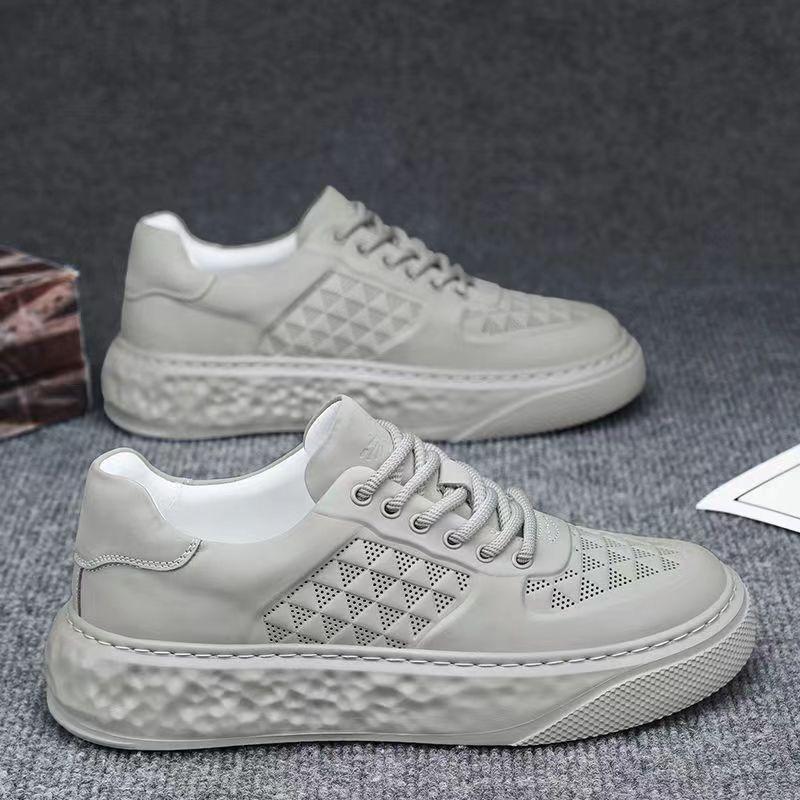 High-quality Thick-sole Casual Shoes Men Hollow Breathable Versatile Board Shoes Men Soft Bottom Non-slip Sneakers Tenis Hombre