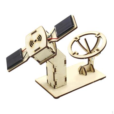 DIY Artificial Satellite Science Experiments Kits Assembly 3D Puzzles Aerospace Model Mini Electric