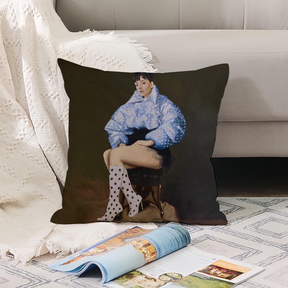 Singer Lily Allen West End Girl Pillow Case Office Cushions Suitable For Sofa Car Bedroom Decorative Cushion Cover
