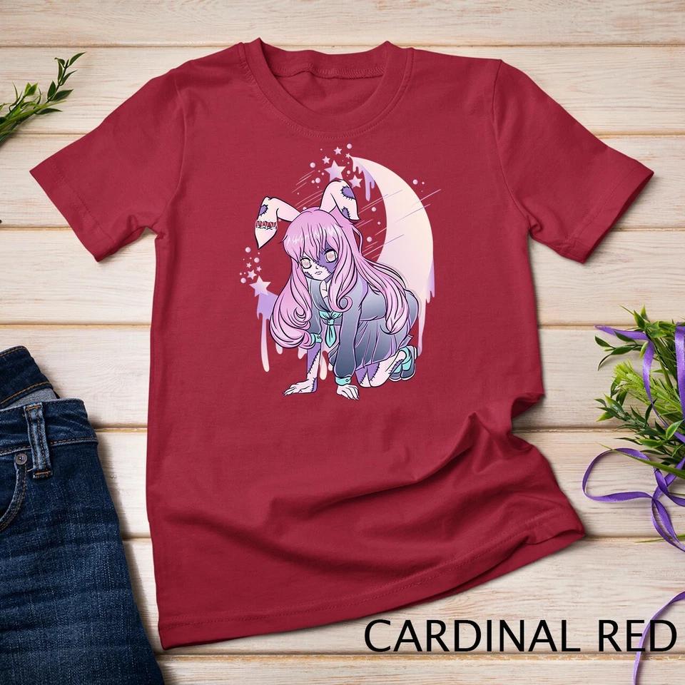 Pastel Goth Half Moon Anime Girl Unisex T-shirt 2 2XL