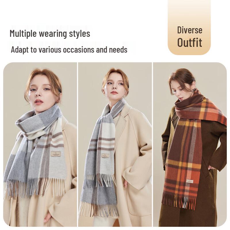 JIUMU Women's 100% Cashmere Scarf & Shawl