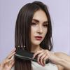 Cordless Hair Straightener Brush with 3 Temperature Settings Portable Mini Hair Comb LED Display USB Rechargeable Fast Heating Electric Hot Brush