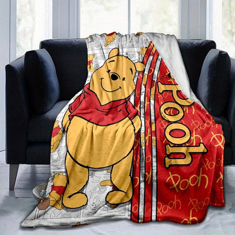 Winnie the Pooh Blanket Ultra-Soft, Warm, Cozy Throw for Living Room, Sofa, Four Seasons Travel Accessory Cute Cartoon Character