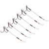 2Set Angelhaken Wiederverwendbar Scharf Köder Köder Widerhaken Haken Set Zubehör Angelwerkzeuge