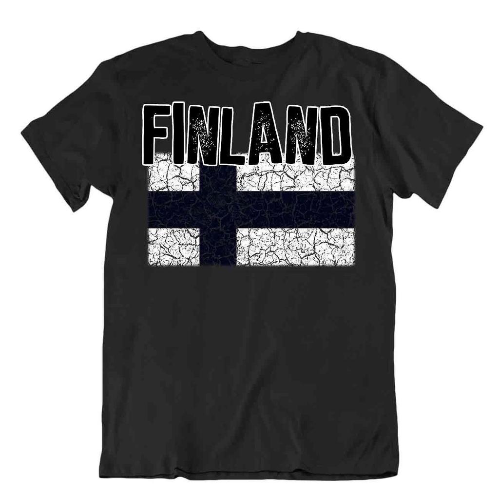 Flag T-Shirt Finland Fashion Country Souvenir Gift Tee Pride logo