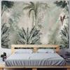 Tropical Plant Printed Tapestry Wall Hanging Nordic Ins Home Living Room Bedroom Fabric  Painting Background Decoration