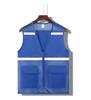 Gilet Estivo in Rete Personalizzato con Tasche - Camicia Traspirante per Attività di Volontariato