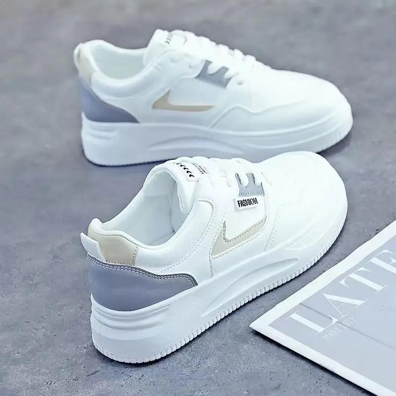 Fashion New Women's Platform Jogging Sneakers Fashion White Shoe for Woman Autumn Winter Flats Trainers Casual Vulcanized Sport Shoes