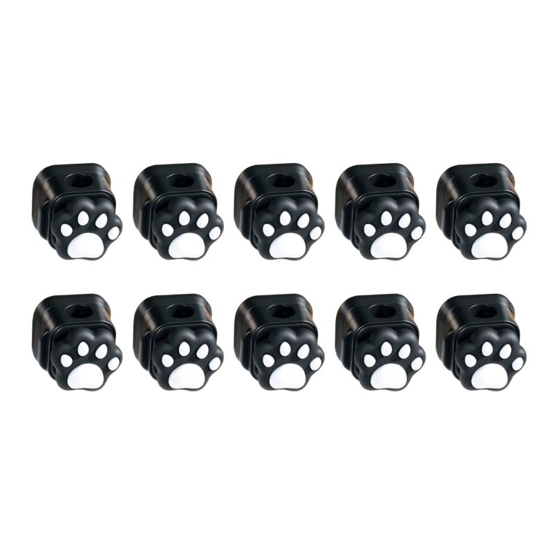 10PCS Cats Paws Magnetic Cable Clip For Desk Organization With Strong ABS Material And Secure Hold