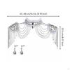 Bridal Shoulder Chain Elegant Rhinestone Dress Accessory for Bride, Women,