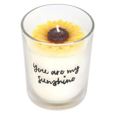 Du bist mein Sonnenschein Sonnenblumenkerze