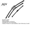 All Weather Wipers 10/19/24 Inch Wiper Blades Set for Haval H6 2021-2022, 2Pcs Front Streak Free & 1Pc Rear Wiper, Beamless Quiet Direct Fit