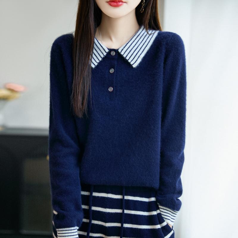 Γυναικείο Πουλόβερ 100% Μαλλί MODERN NEW SAGA Αναδιπλωτός Γιακάς Πλεκτό Πουλόβερ Χοντρά Χειμερινά Πουλόβερ Γυναικεία Πλεκτά Τοπ