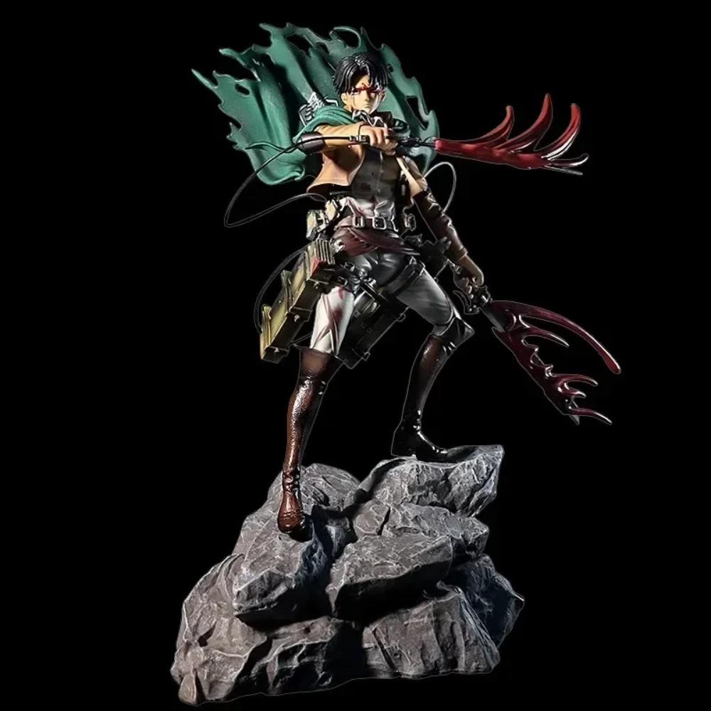 Attack On Titan Anime Mystery Box Shingeki No Kyojin Collectible Figurines Set Eren Ackerman Mikasa Levi Desktop Decor Action