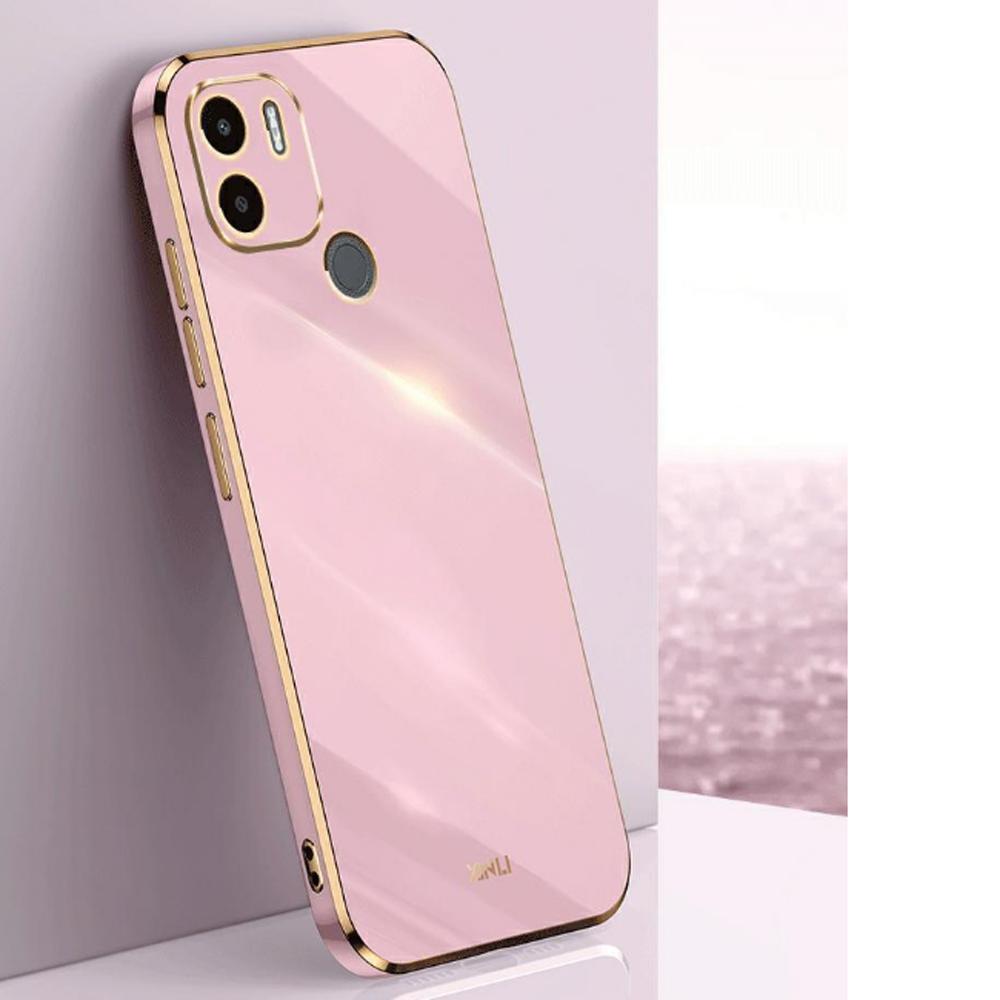 For Xiaomi Redmi A1+ Case Luxury Square Plating Xiaomi Redmi A2 Plus Phone Case ShockProof Silicone Back Cover Fundas