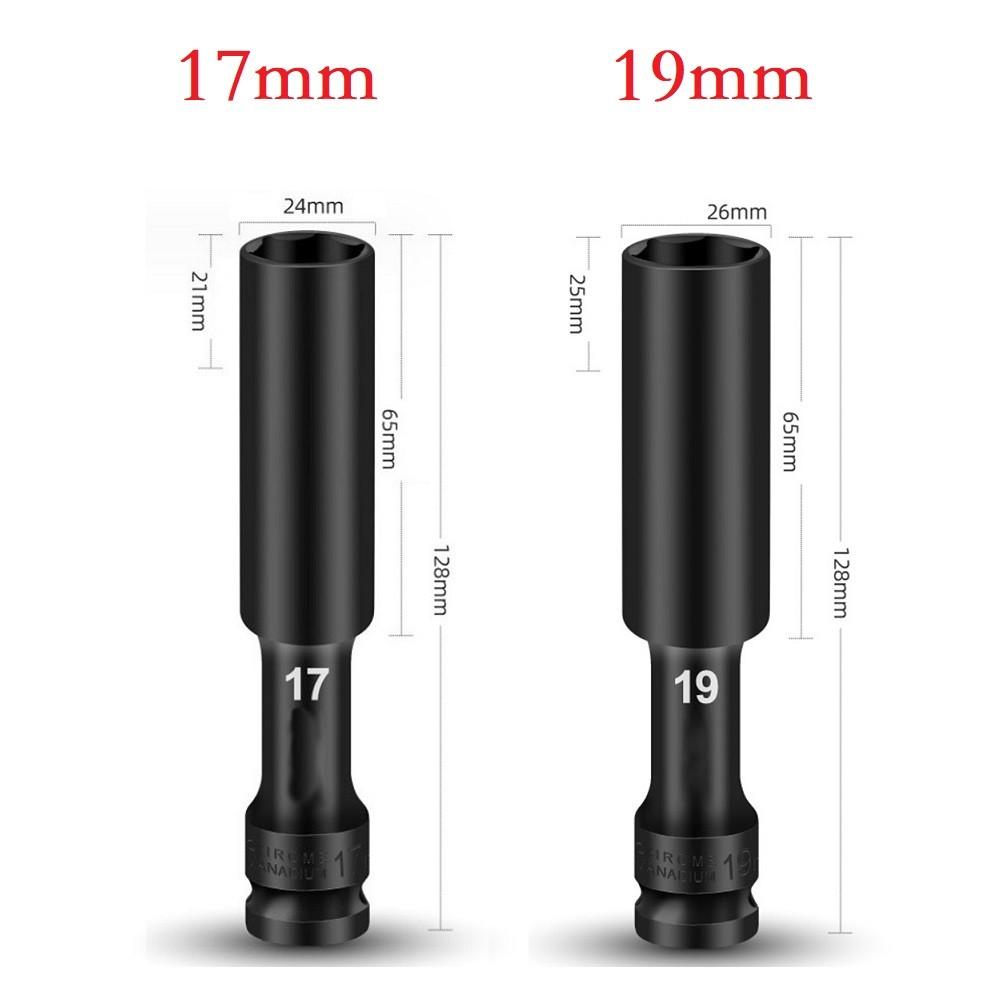 Heavy Duty 1/2 inch Drive Socket Set Extended Reach and Thin wall Design