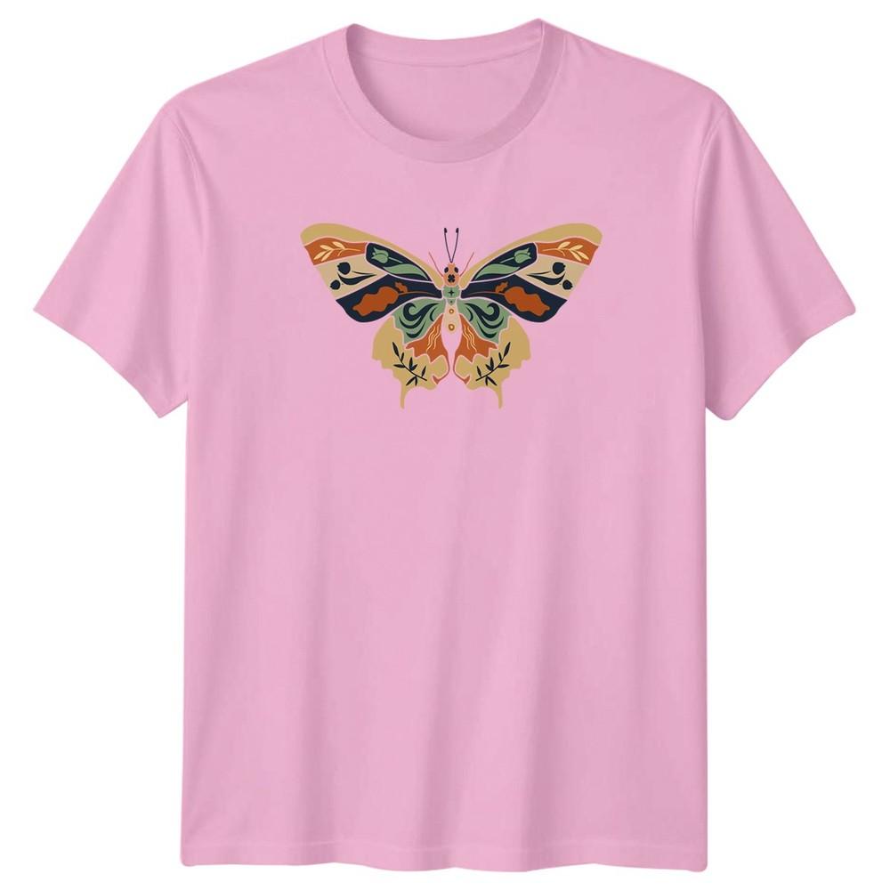 Artistic Butterfly TShirt Nature Floral Gift For Him And Her