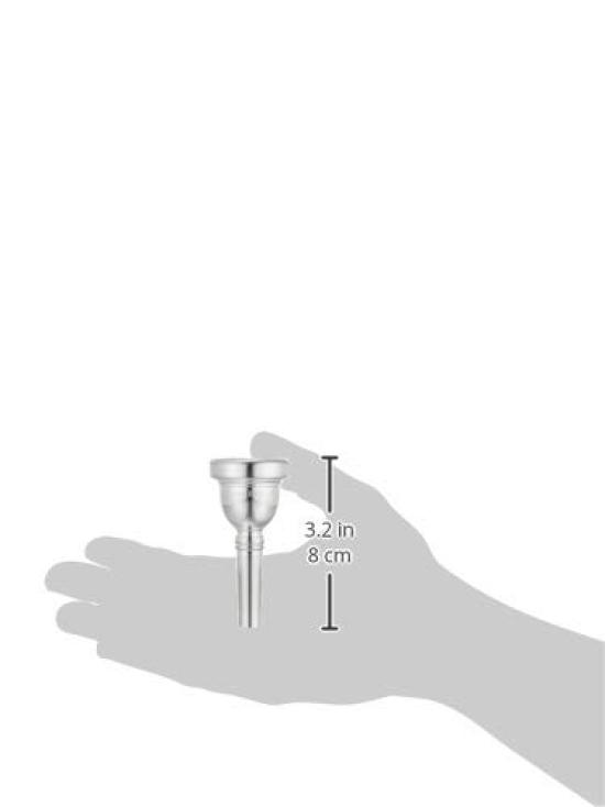 BACH Trombone Mouthpiece 4C, Silver-Plated Finish (for Small Bore)