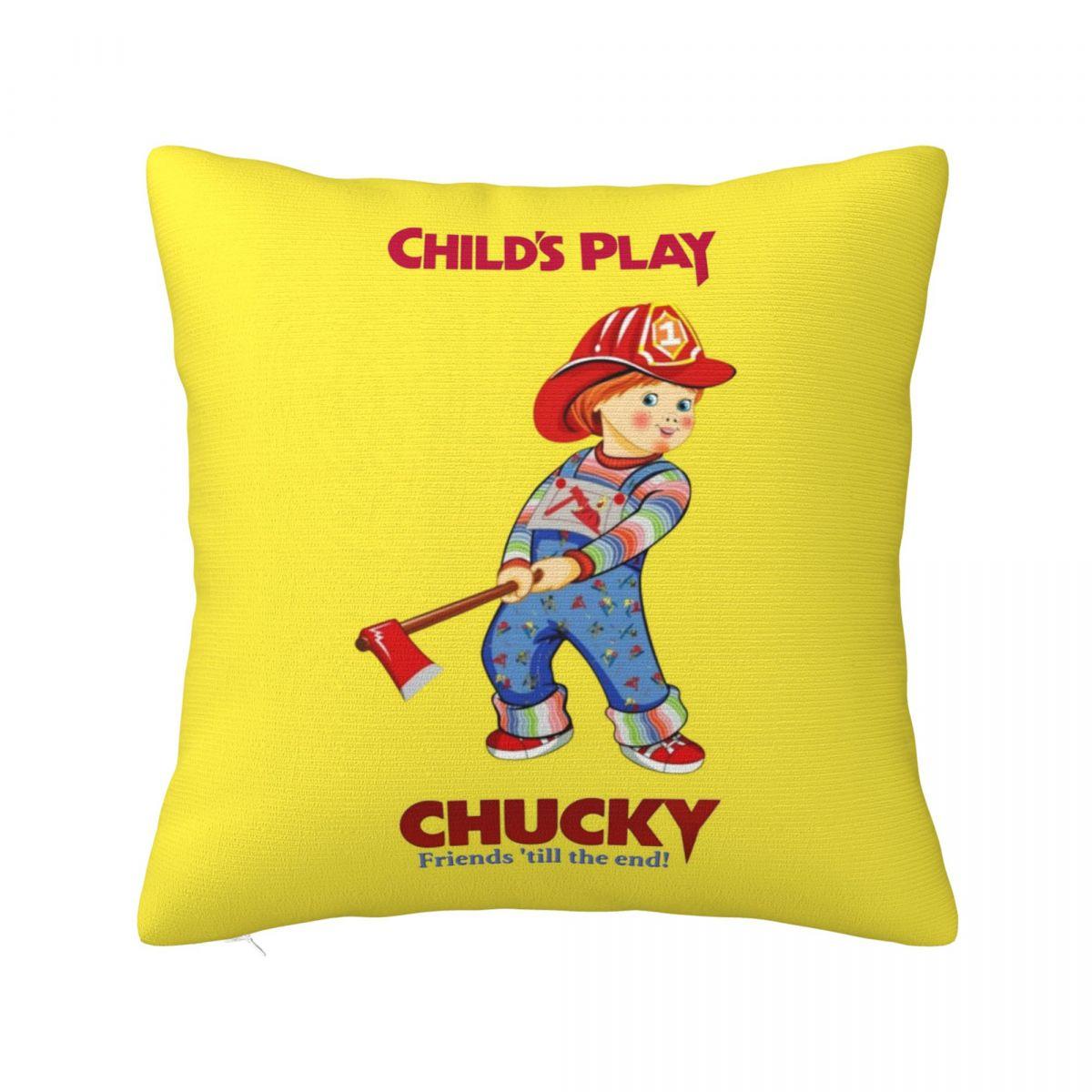 Soft Good Guys Childs Play Chucky Fireman Pillowcase Cushion Comfort Throw Pillow Sofa Cushions Used for Home Living Room 30x30cm