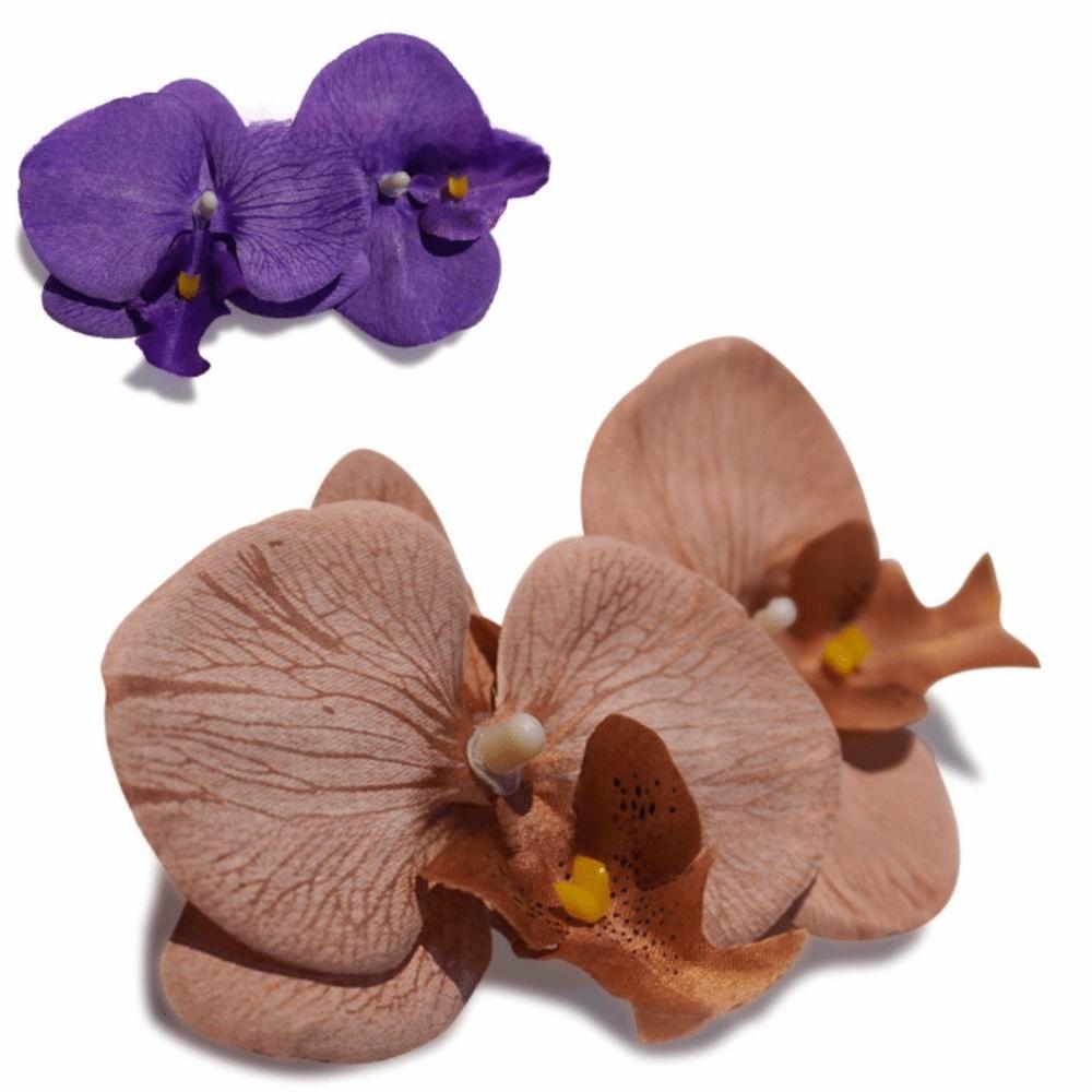Blumenmuster Orchideenblüte Haarspange Große Größe Kopfschmuck Neue Tanz-Haaraccessoires