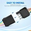 Nilight 56407 4-Way Trailer Wiring Harness Kit for Vehicle Side Custom JL Trailer Towing