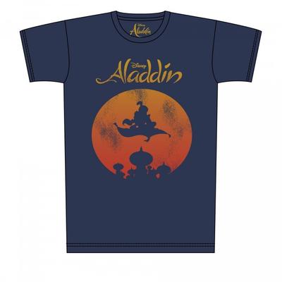 Herren-T-Shirt mit Distressed-Print „Magic Carpet“.