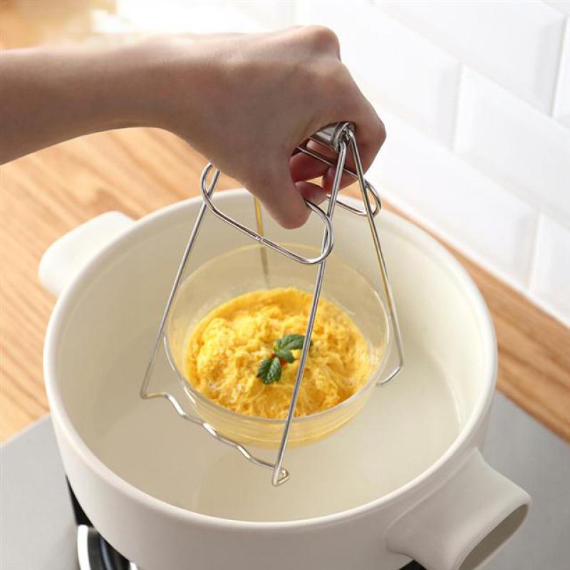Stainless Steel Hot Dish Lifter Household Anti-scalding Bowl Splint Pot Clip Kitchen Utensil Rack Kitchen Tools