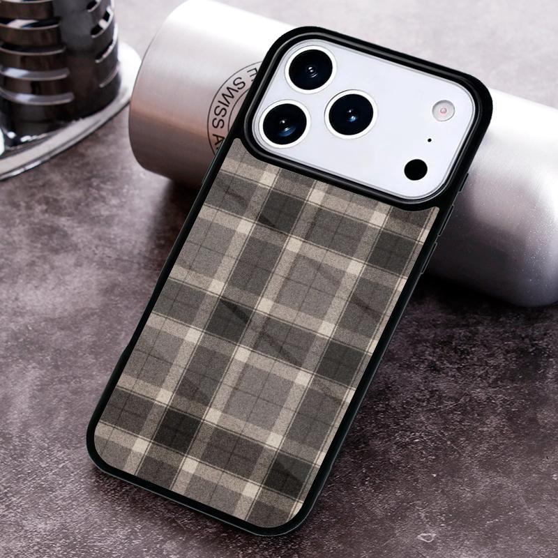 Schottisches Karomuster Warme Karomuster Handyhülle für iPhone 17,16e,15,14,13,12,11,Mini,Pro,MAX Weiche Silikonhülle