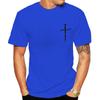 Unisexs Crew Neck Short Sleeve T Shirt Nail Cross Faith Graphic Tee Minimal Religious Art Casual Unisexs For Church Daily Street Wear